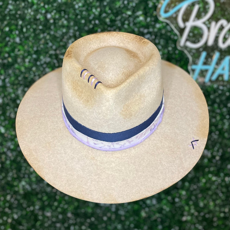 Oat Teardrop Felt Hat