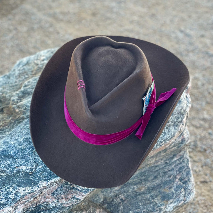 Chocolate Heart Felt Hat