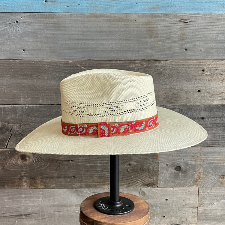 Twister Fedora Straw 3 3/4" Brim