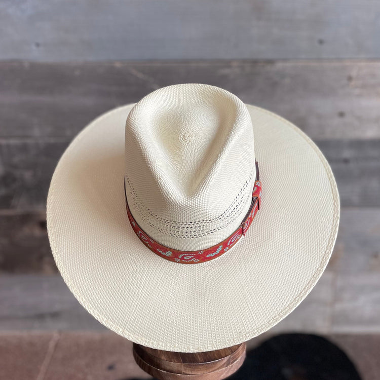 Twister Fedora Straw 3 3/4" Brim