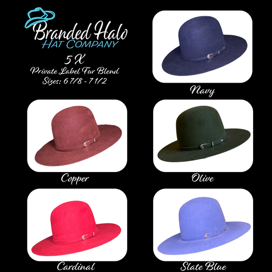Custom 5X Private Label Felt Hat Order DEPOSIT