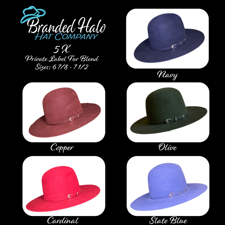 Custom 5X Private Label Felt Hat Order DEPOSIT