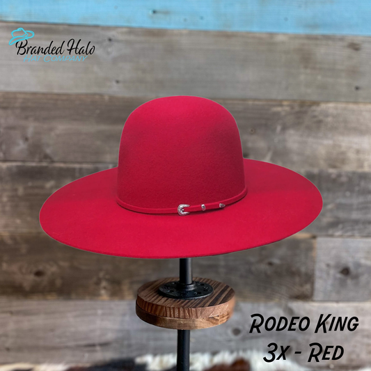 Rodeo King 3x Red Felt