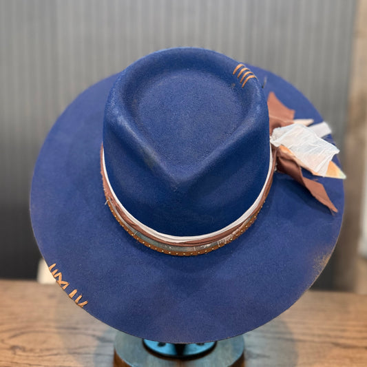 Blue Felt Fedora