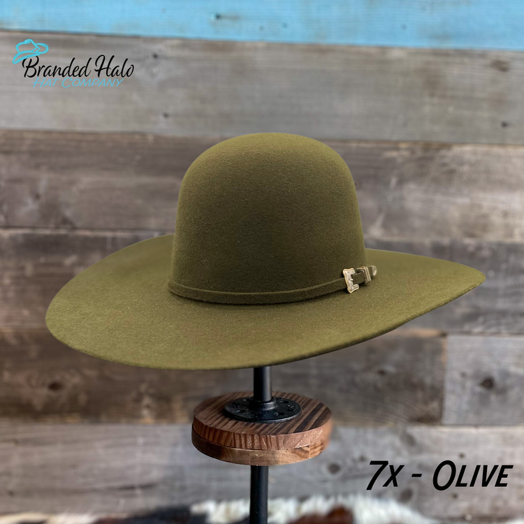 7X Olive Felt
