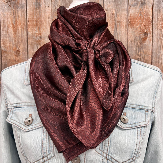 Brown Jacquard Wild Rag