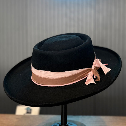 Black Felt Gambler Crown