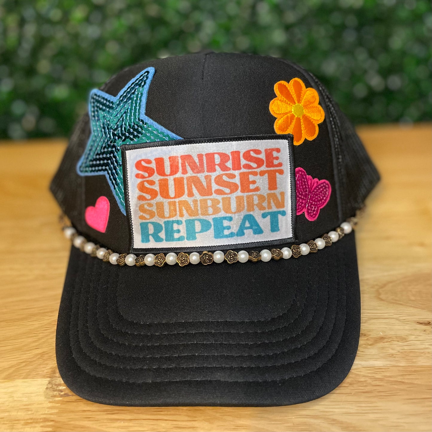 Sunrise Sunset Sunburn Repeat Trucker Hat