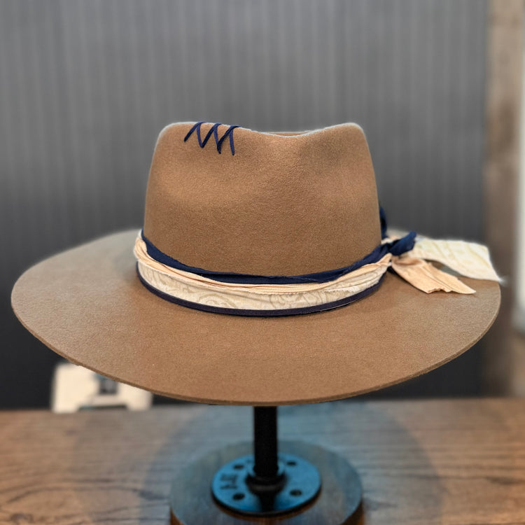 Light Brown Felt Fedora