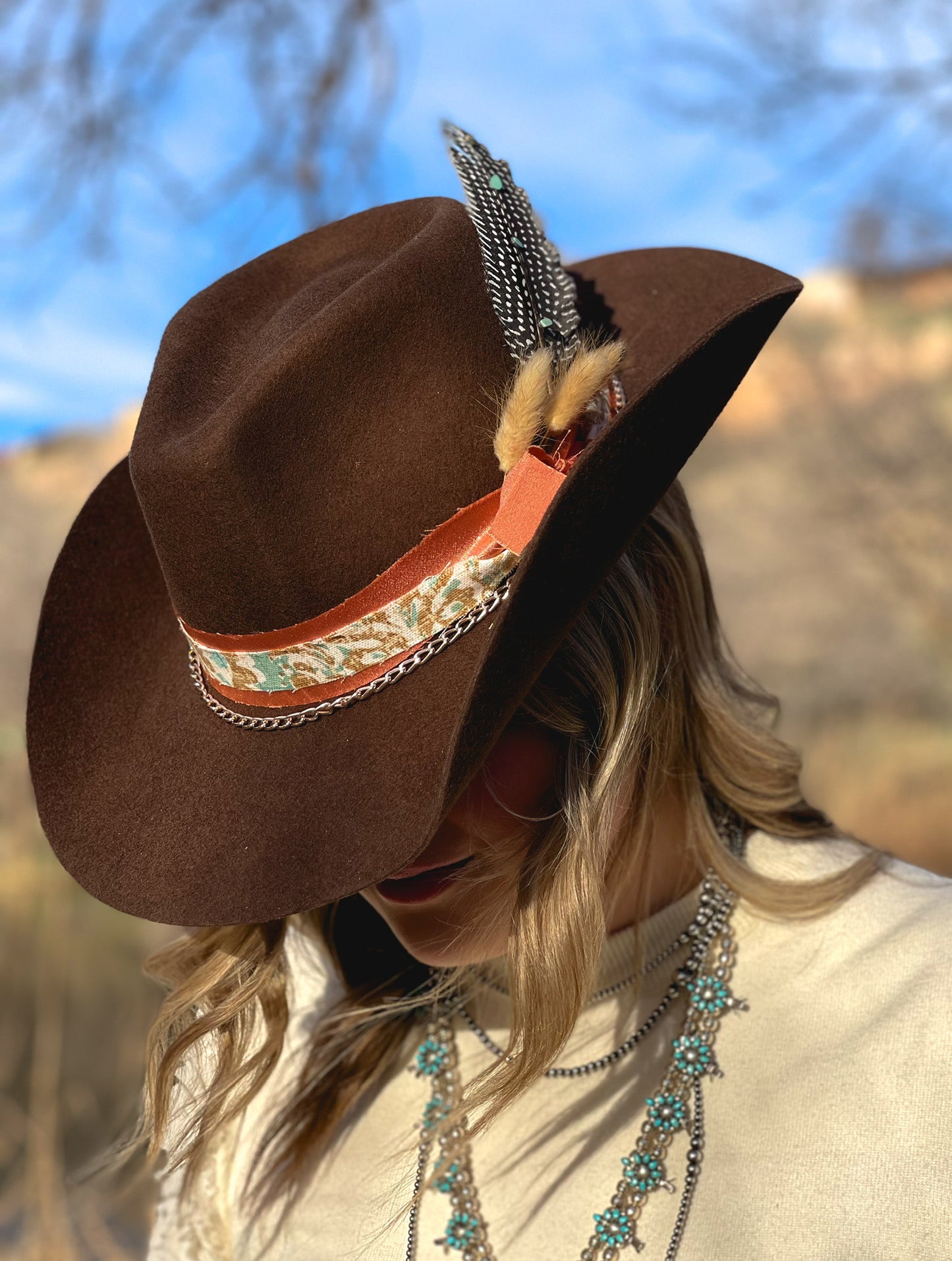 Chocolate Brown Felt Hat