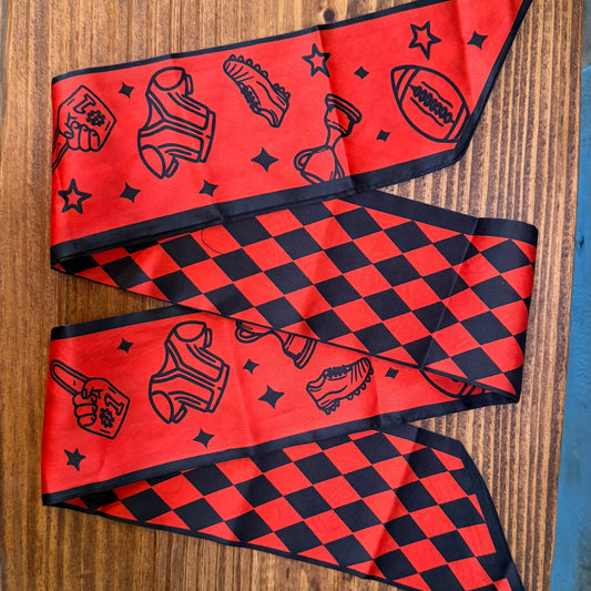 Red & Black Game Day Twilly