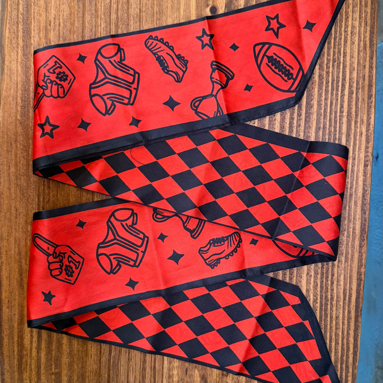 Red & Black Game Day Twilly
