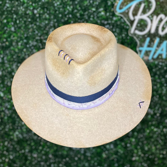 Oat Teardrop Felt Hat