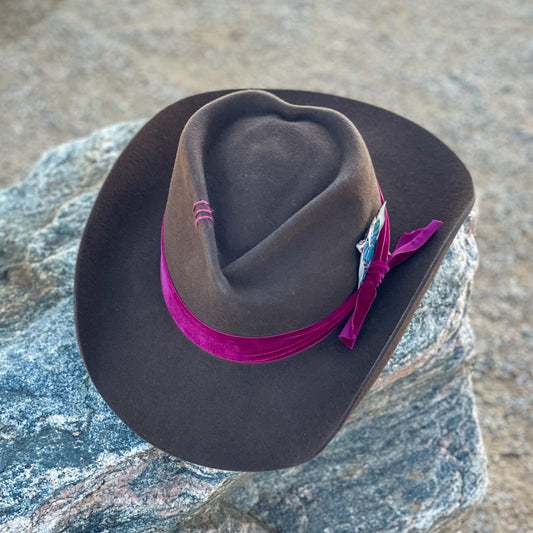 Chocolate Heart Felt Hat