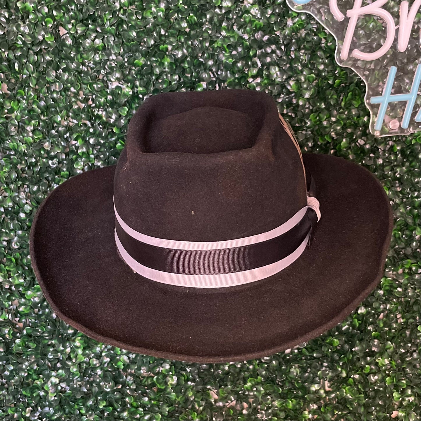 Black Brick Crown Fedora