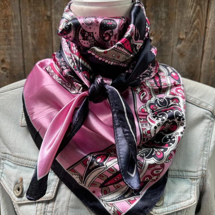 Pink & Black Wild Rag