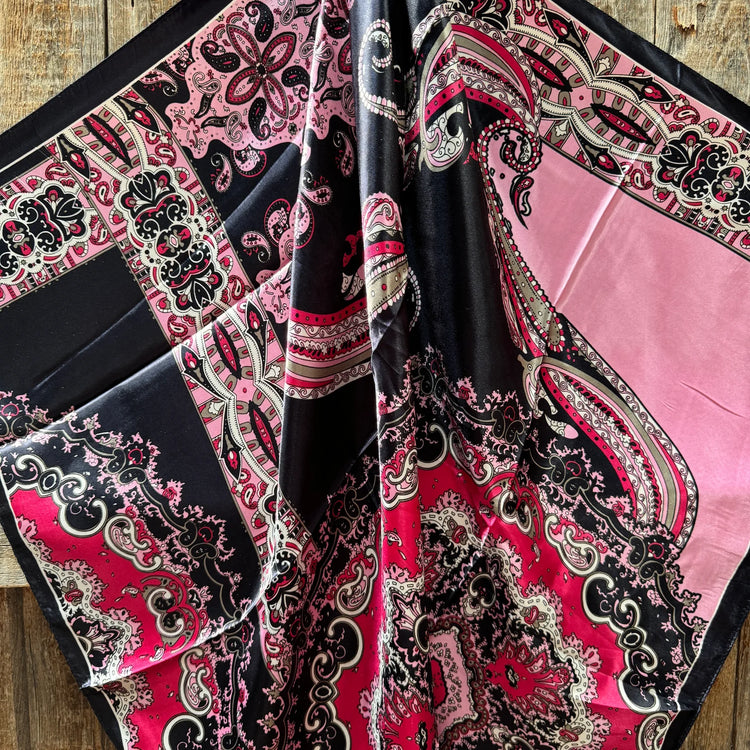 Pink & Black Wild Rag