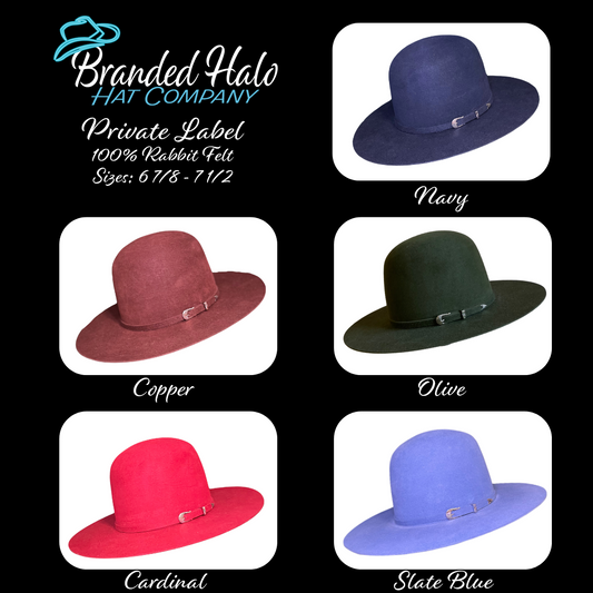 Custom Private Label Felt Hat Order DEPOSIT