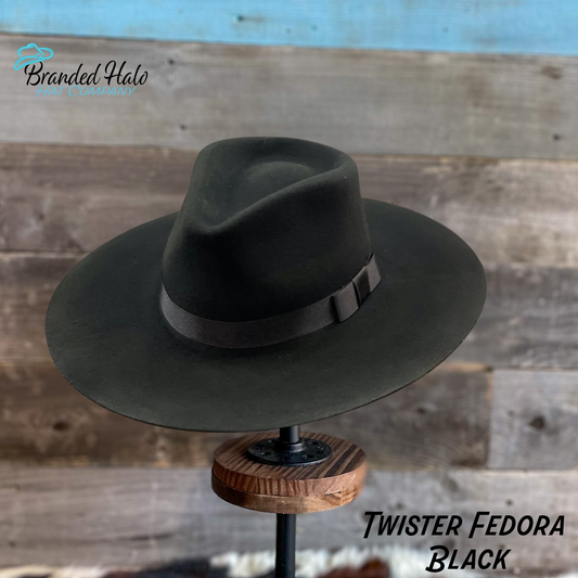 Twister Fedora Black